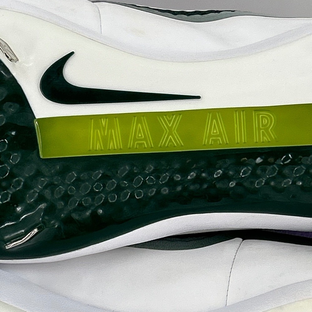 Nike Air Huarache 2KFilth Elite Mid Baseball Cleats Green White Men 12.5 - Picture 7 of 10